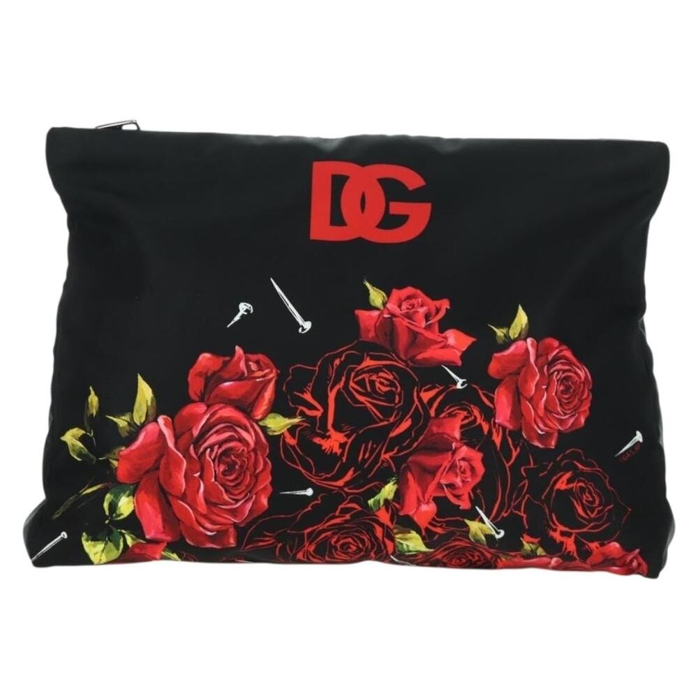 Dolce & Gabbana Nylon D&g x Jujutsu Kaisen Nobara Clutch Bag Black